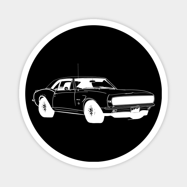 American Classic Muscle Cars Magnet by Hot-Mess-Zone